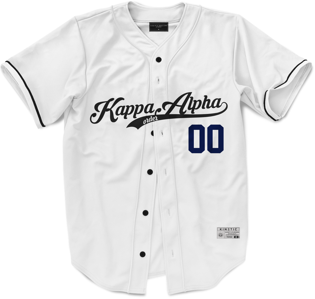 Kappa Alpha Order - Classic Ballpark Blue Baseball Jersey – Kinetic Society  LLC