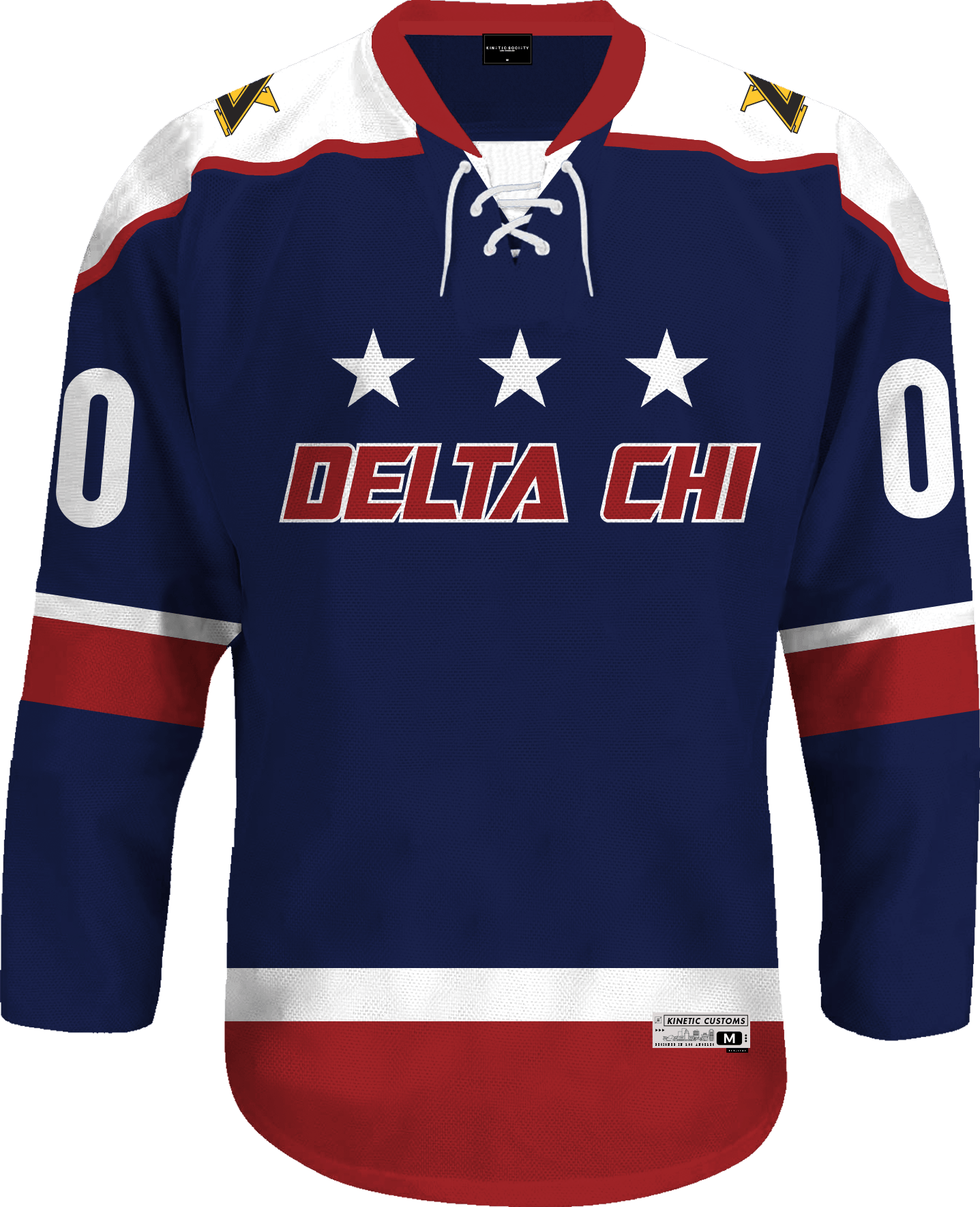 Delta Chi Custom Hockey Jersey | Style 07 Extra Large