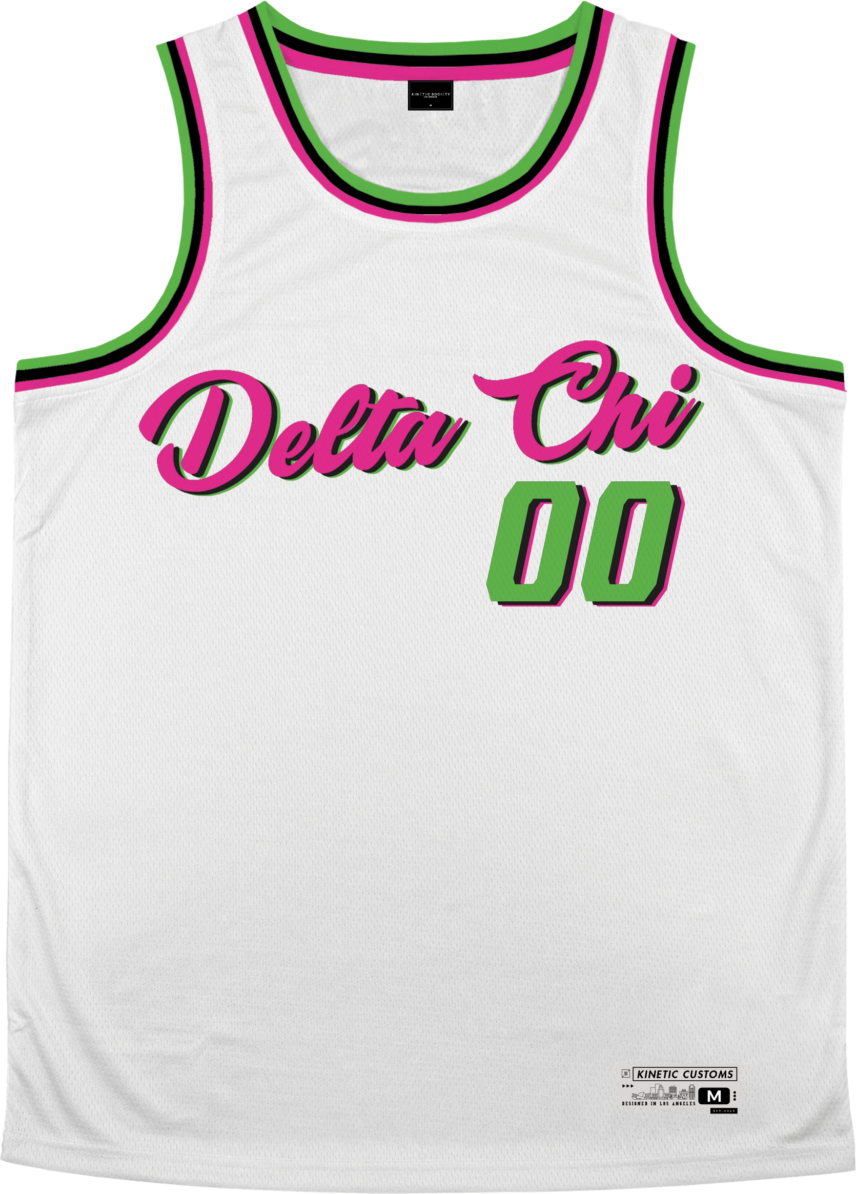 Kinetic Society LLC Delta Chi - Big Red Basketball Jersey