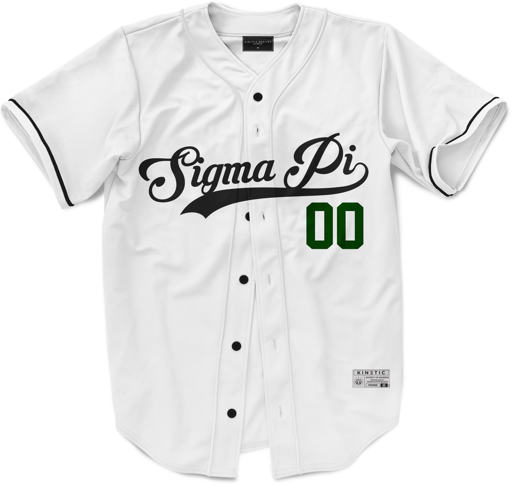 Sigma Pi New Era Graphite Baseball Jersey M / Sigma Pi