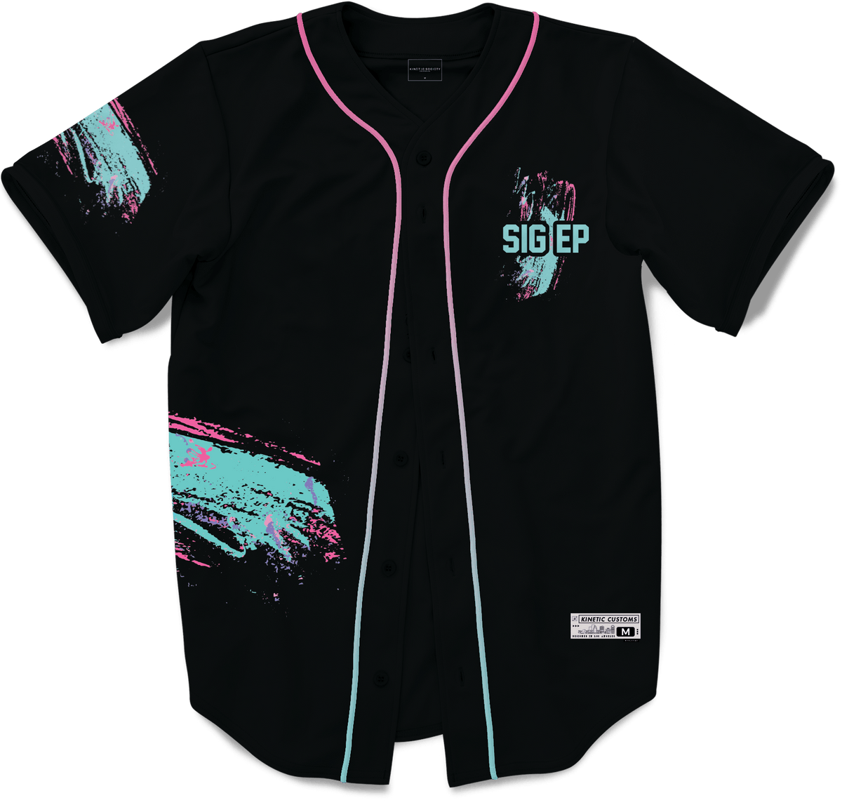 Alpha Sigma Phi - White Miami Beach Splash Baseball Jersey