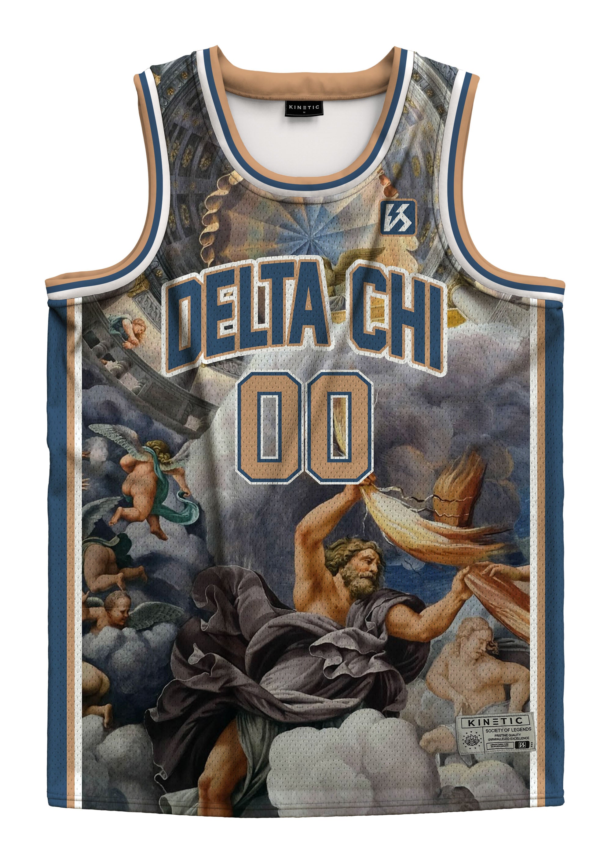 Kinetic Society LLC Delta Chi - Big Red Basketball Jersey