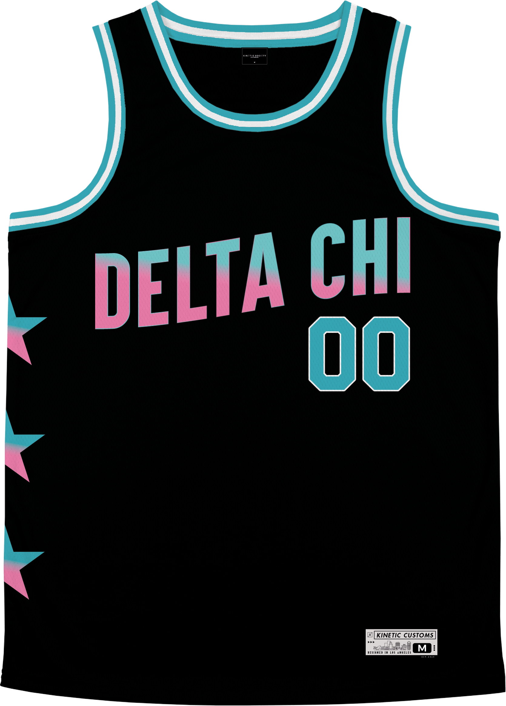 Kinetic Society LLC Delta Chi - Big Red Basketball Jersey