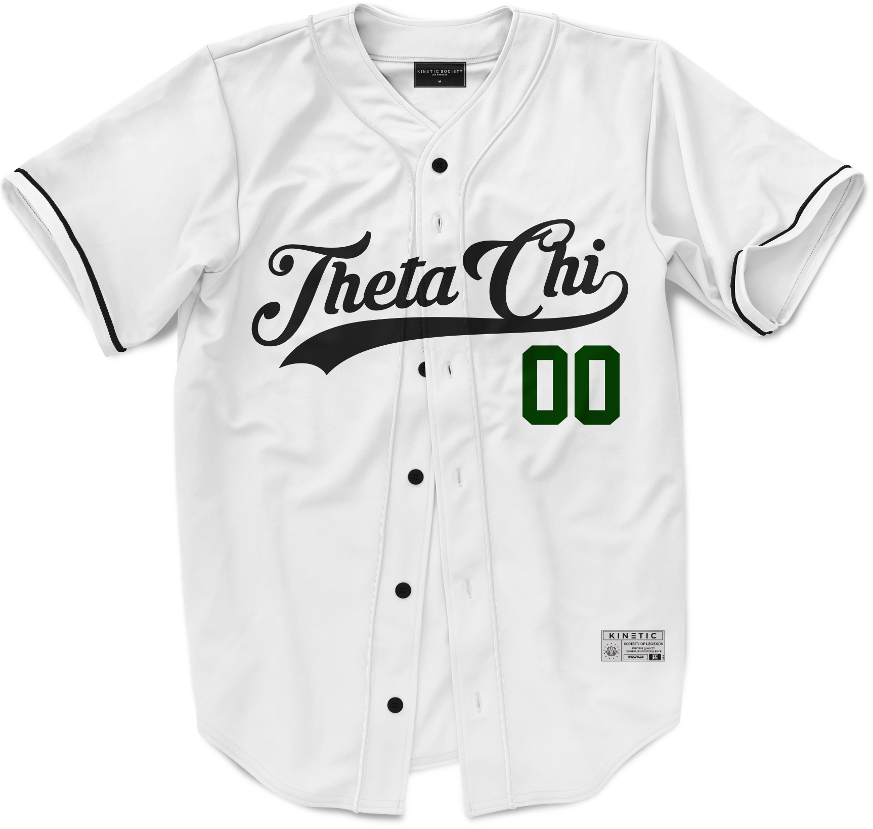 Theta Chi New Era Graphite Baseball Jersey