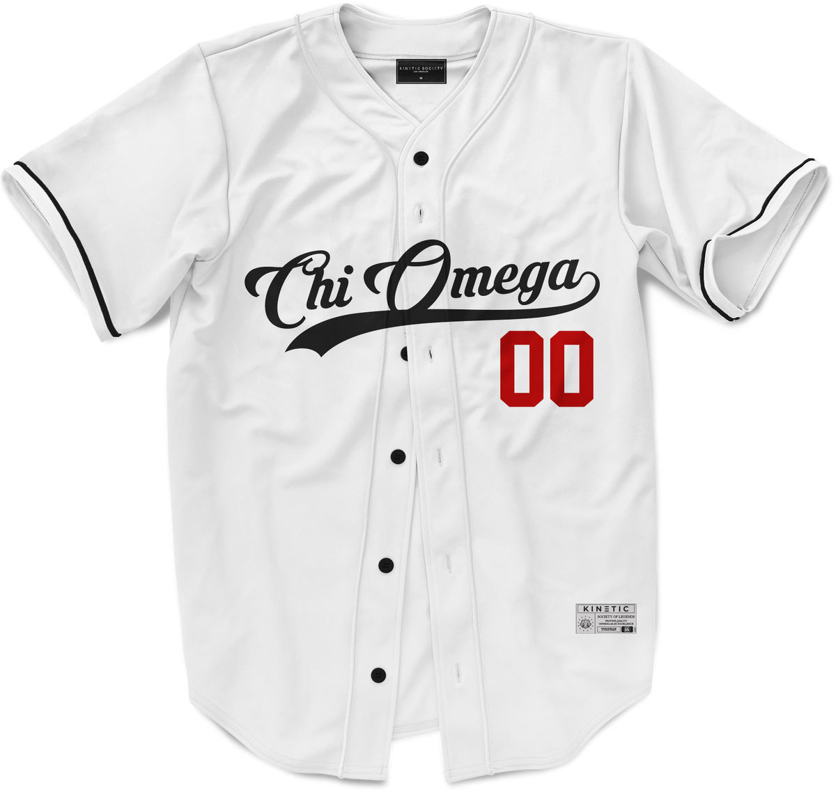 Chi Omega - Cream Baseball Jersey