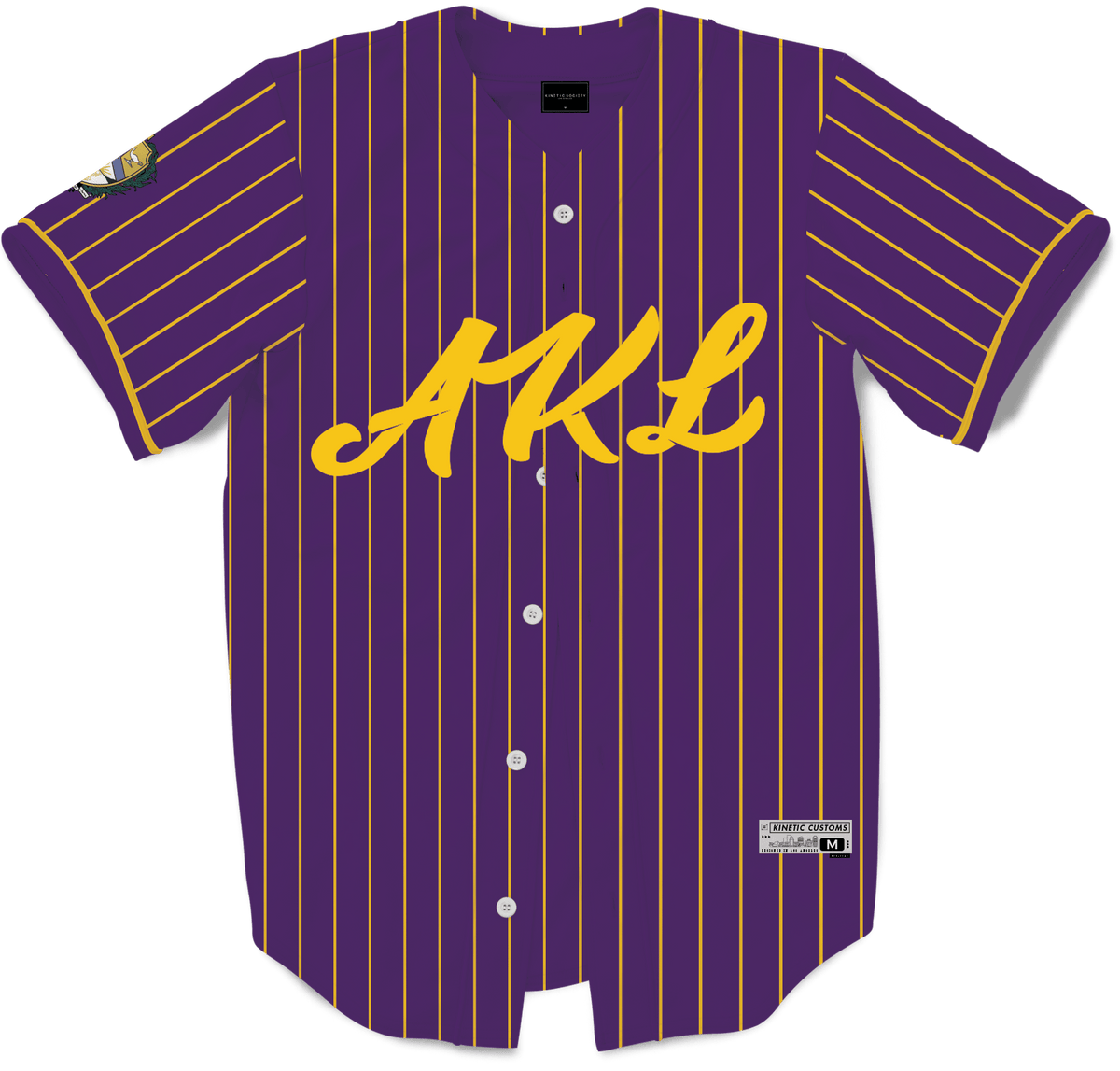 Kappa Pinstripe Button Up Baseball Jersey - M in 2023