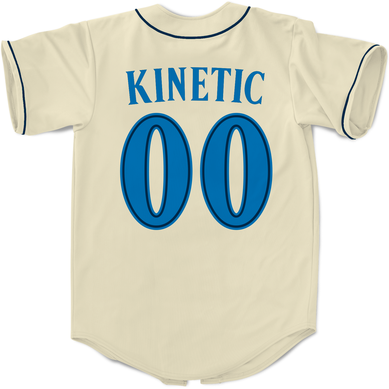 Kinetic ID - White Miami Beach Splash Baseball Jersey