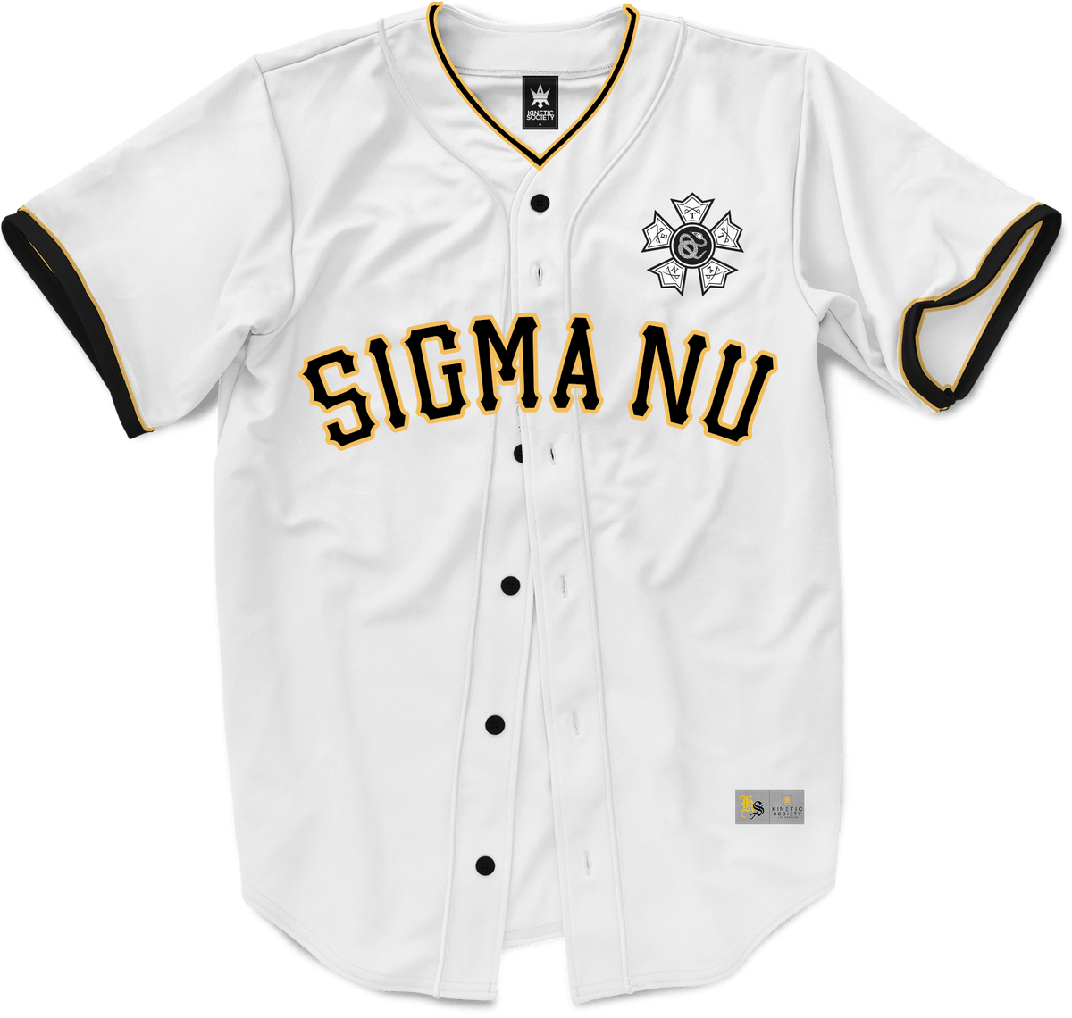 Lambda Theta Nu - Baseball Button up Jersey with Letters and Name