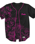 Zeta Beta Tau - Rose - Baseball Jersey