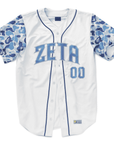 Zeta Tau Alpha - Camo Sleeved - Baseball Jersey