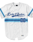 Delta Upsilon - Retro Stripe - Baseball Jersey