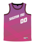 Sigma Nu - Striped - Basketball Jersey