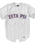 Zeta Psi - Crimson Wrapped - Baseball Jersey