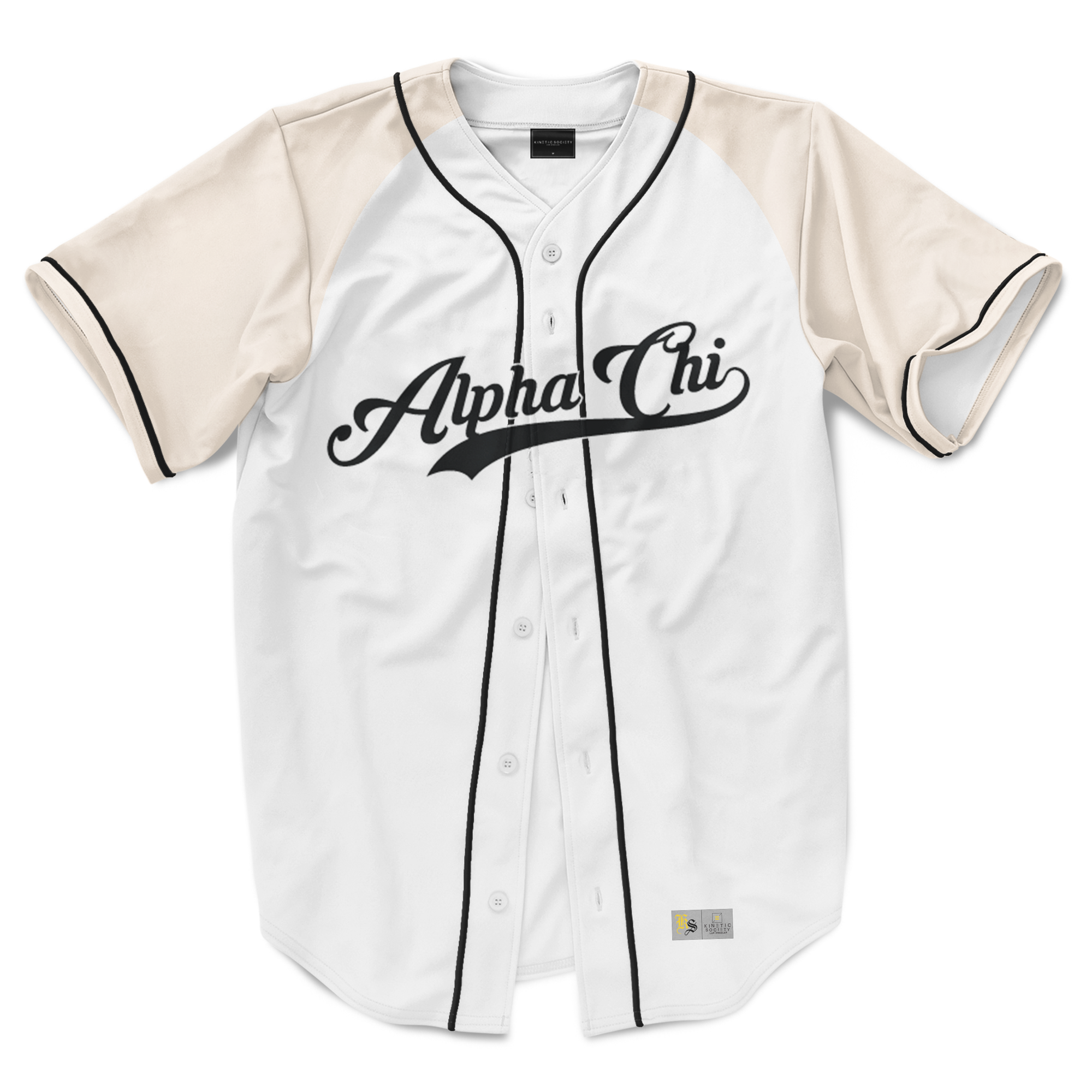 Alpha Chi Omega - Classic Cream - Baseball Jersey