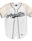 Alpha Phi - Classic Cream - Baseball Jersey