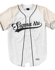 Sigma Nu - Classic Cream - Baseball Jersey