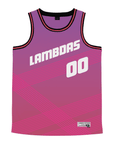 Lambda Phi Epsilon - Striped - Basketball Jersey