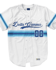 Delta Gamma - Retro Stripe - Baseball Jersey