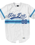 Phi Delta Theta - Retro Stripe - Baseball Jersey