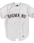 Sigma Nu - Crimson Wrapped - Baseball Jersey