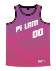 Pi Lambda Phi - Striped - Basketball Jersey