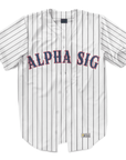 Alpha Sigma Phi - Crimson Wrapped - Baseball Jersey