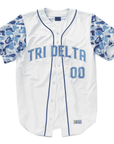 Delta Delta Delta - Camo Sleeved - Baseball Jersey