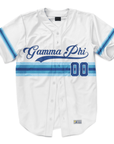 Gamma Phi Beta - Retro Stripe - Baseball Jersey