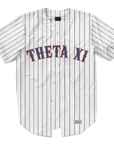 Theta Xi - Crimson Wrapped - Baseball Jersey