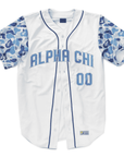 Alpha Chi Omega - Camo Sleeved - Baseball Jersey