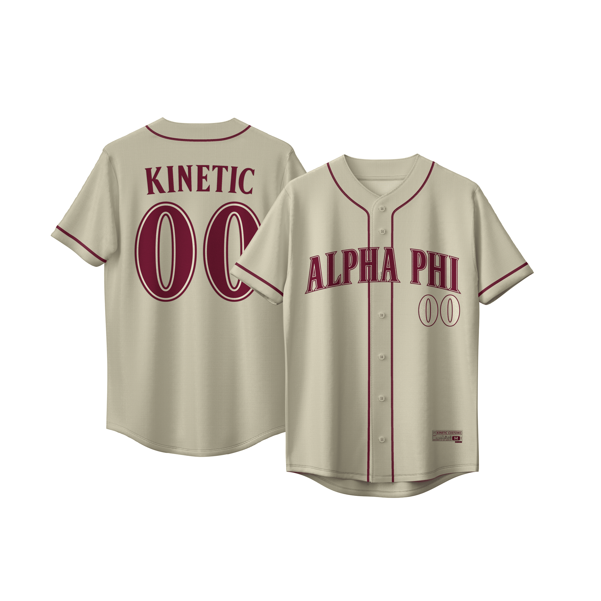 Alpha Phi - Cream Baseball Jersey