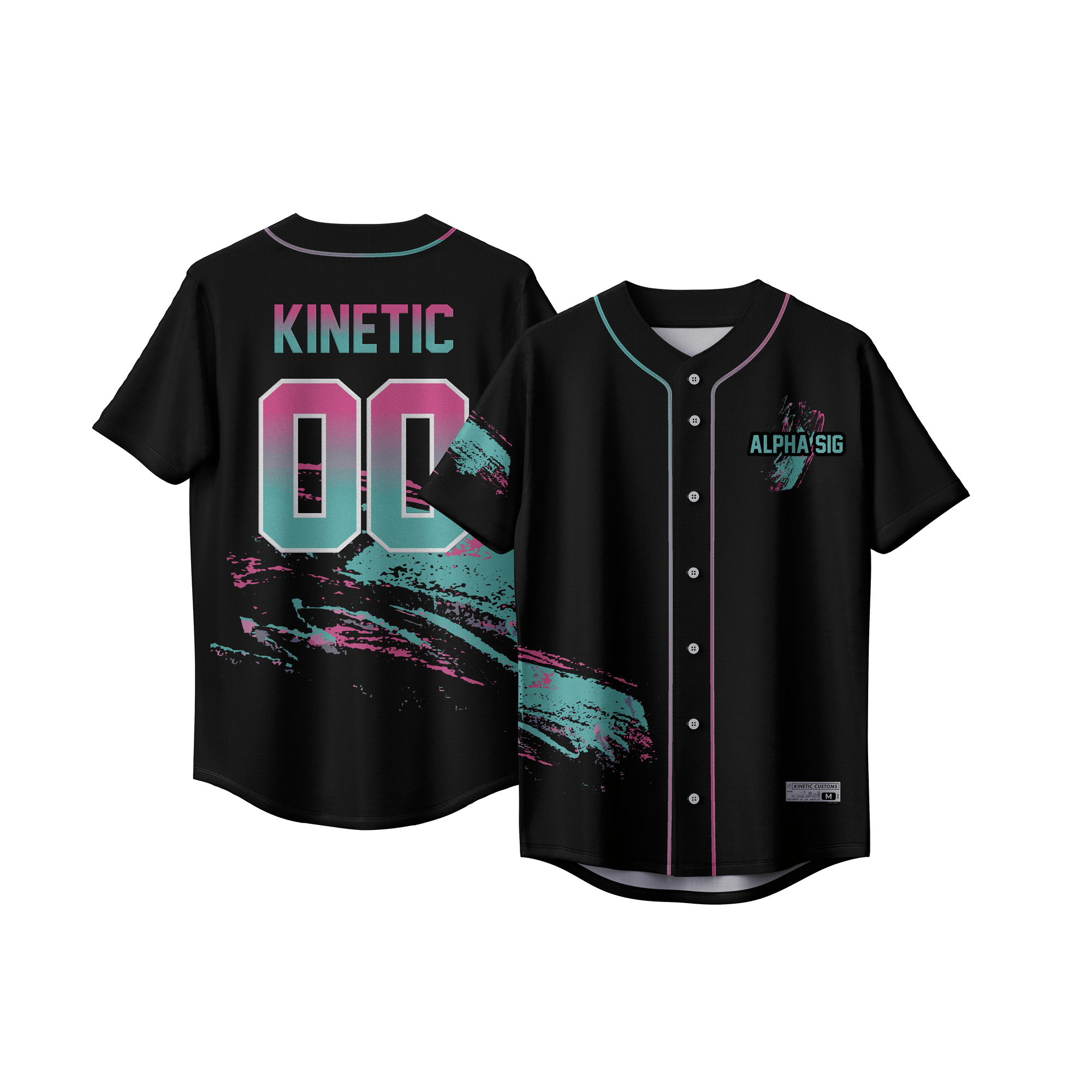 Alpha Sigma Phi - Miami Beach Splash Baseball Jersey