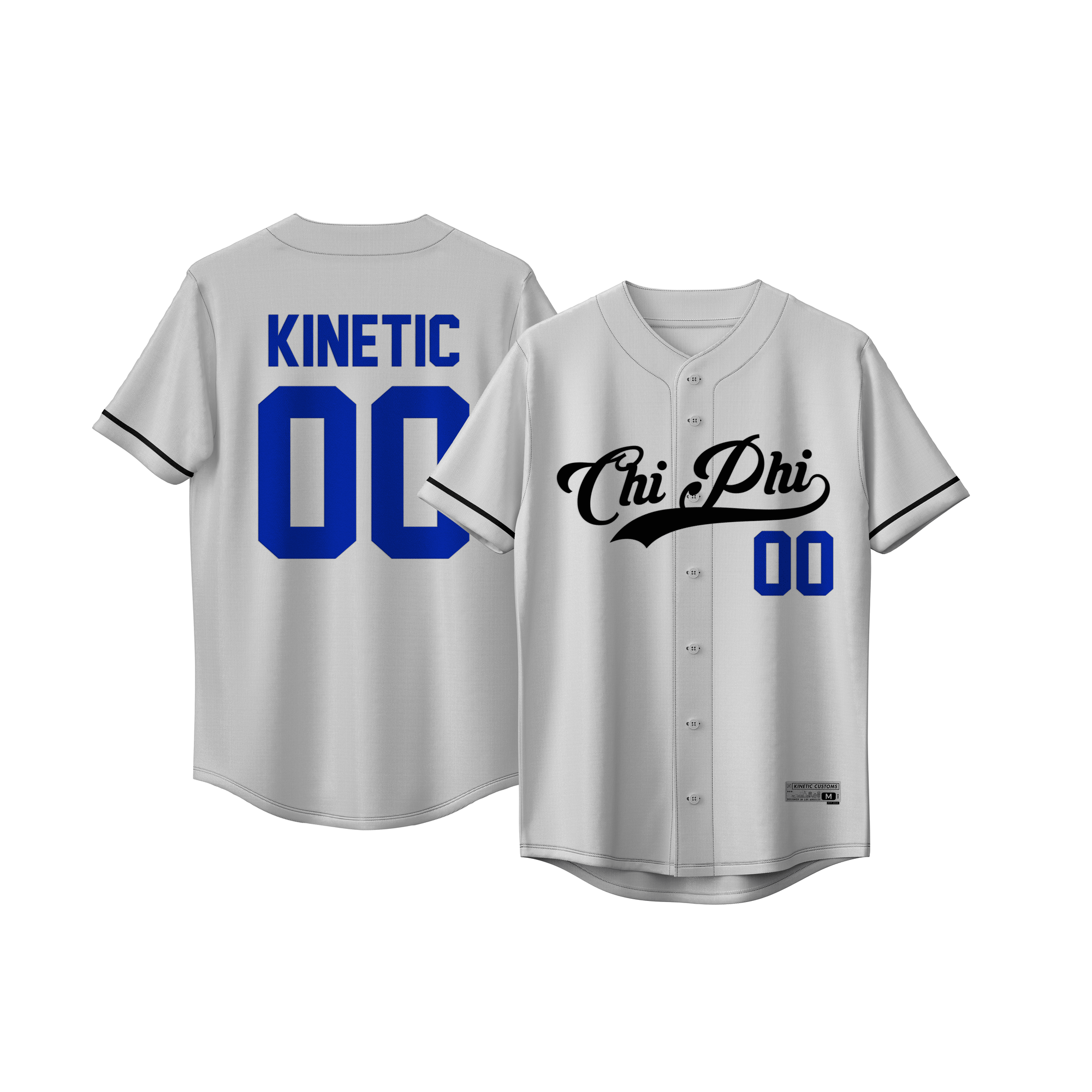 Chi Phi - Classic Ballpark Blue Baseball Jersey