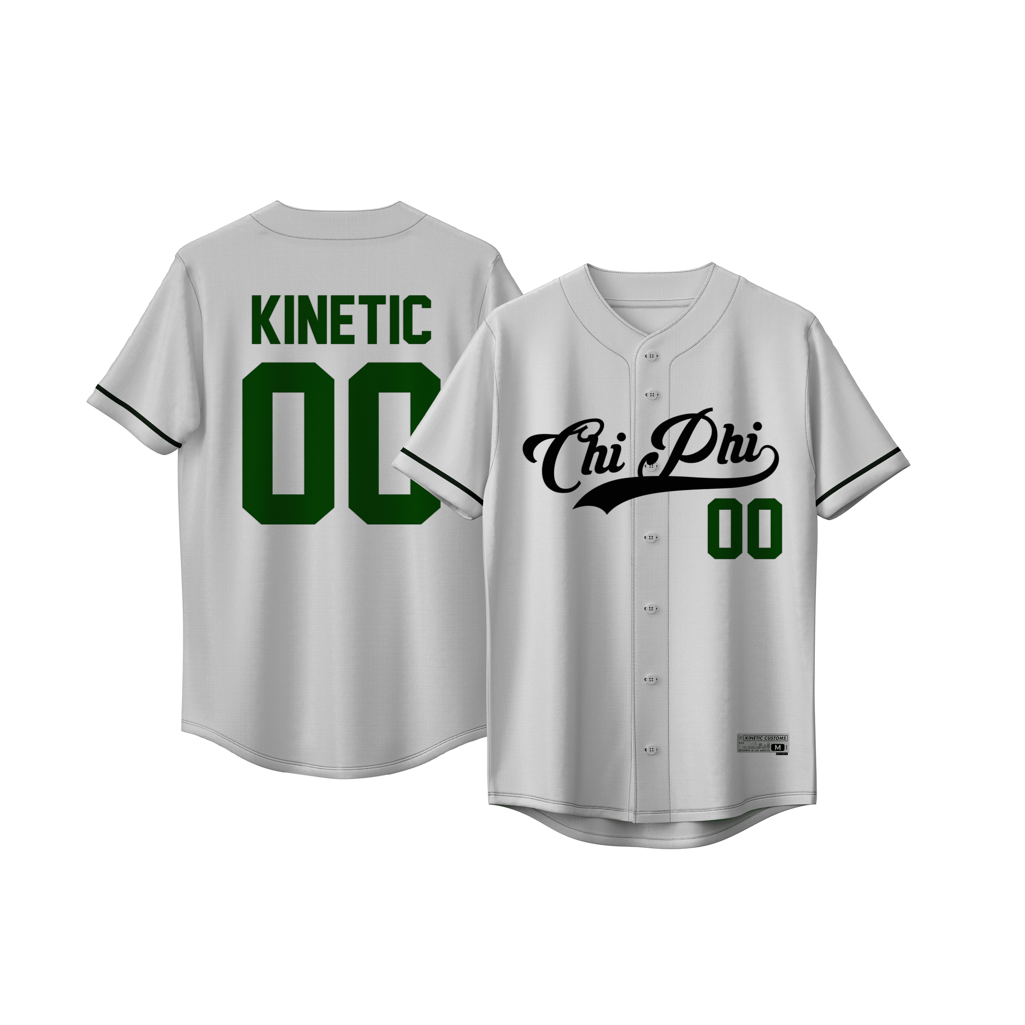 Chi Phi - Classic Ballpark Green Baseball Jersey