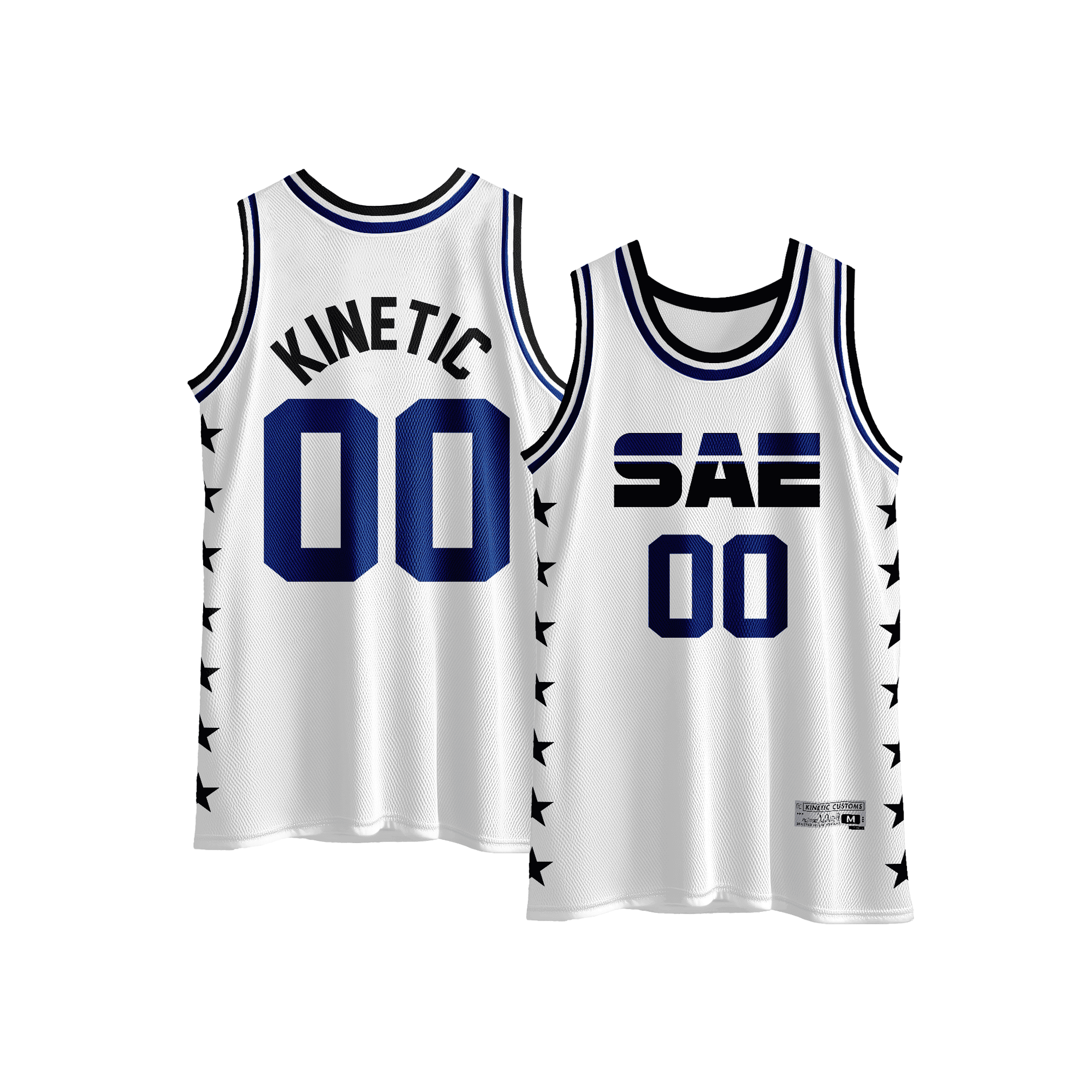 Sigma Alpha Epsilon - Black Star Basketball Jersey