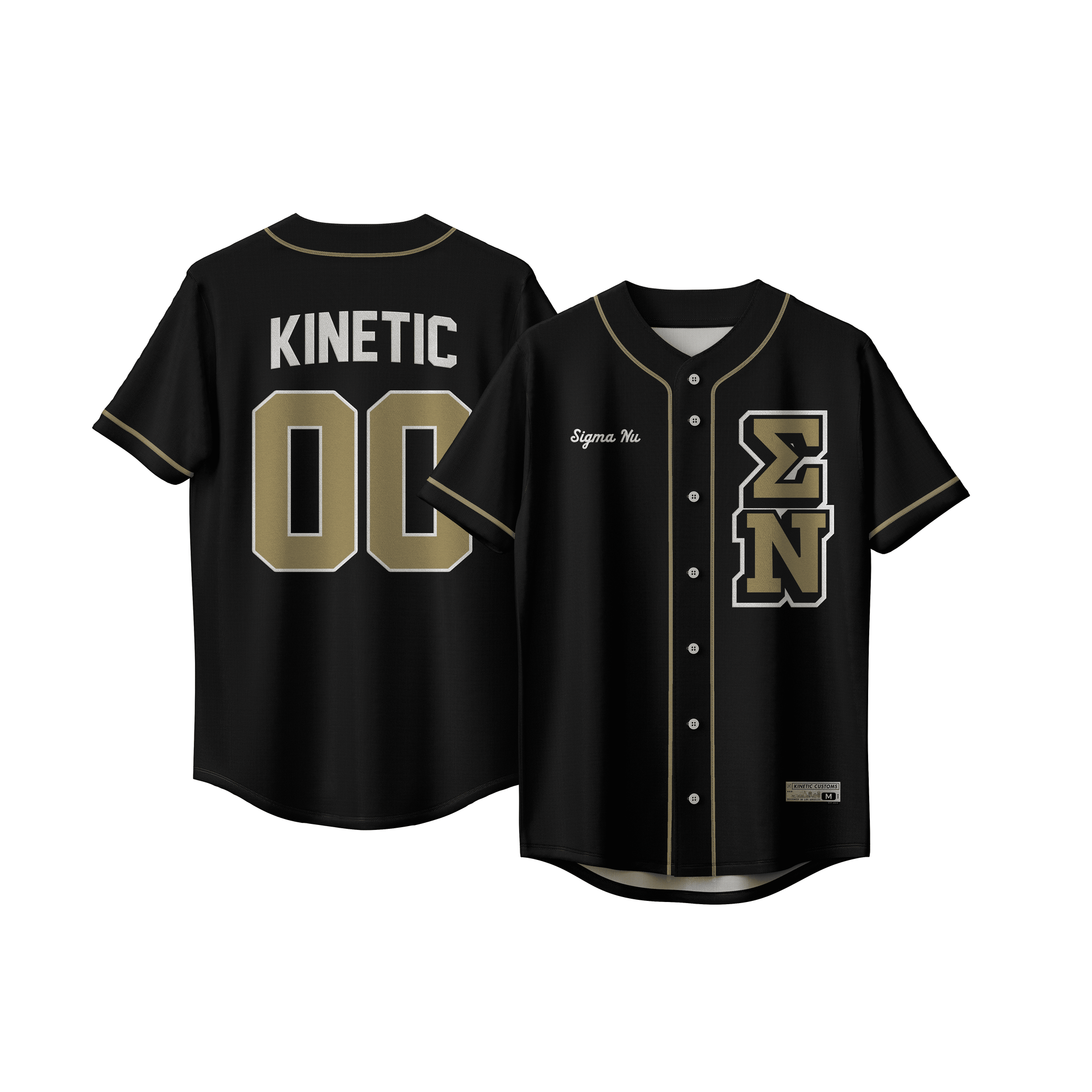 Sigma Nu - The Block Baseball Jersey