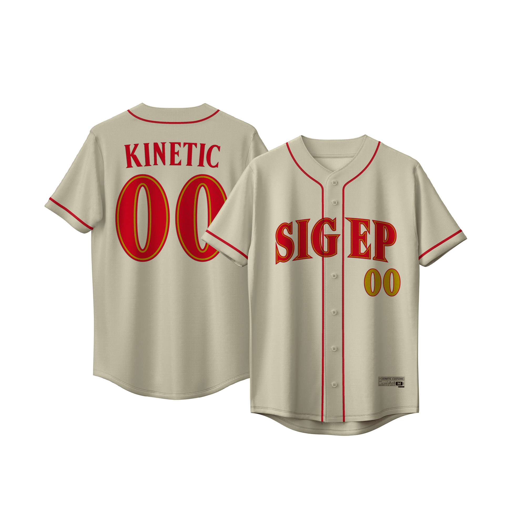 Sigma Phi Epsilon - Cream Baseball Jersey