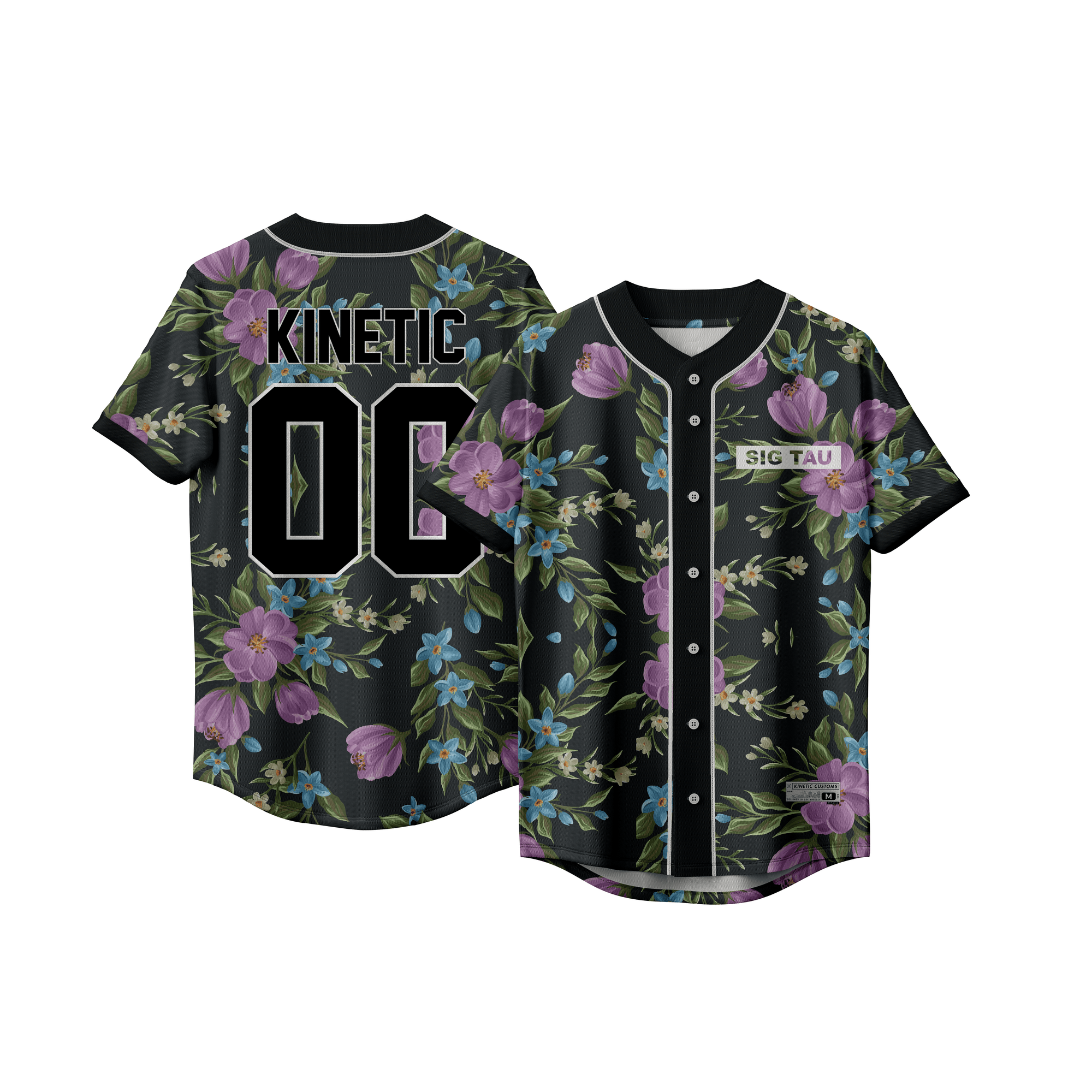 Sigma Tau Gamma - Midnight Bloom Baseball Jersey