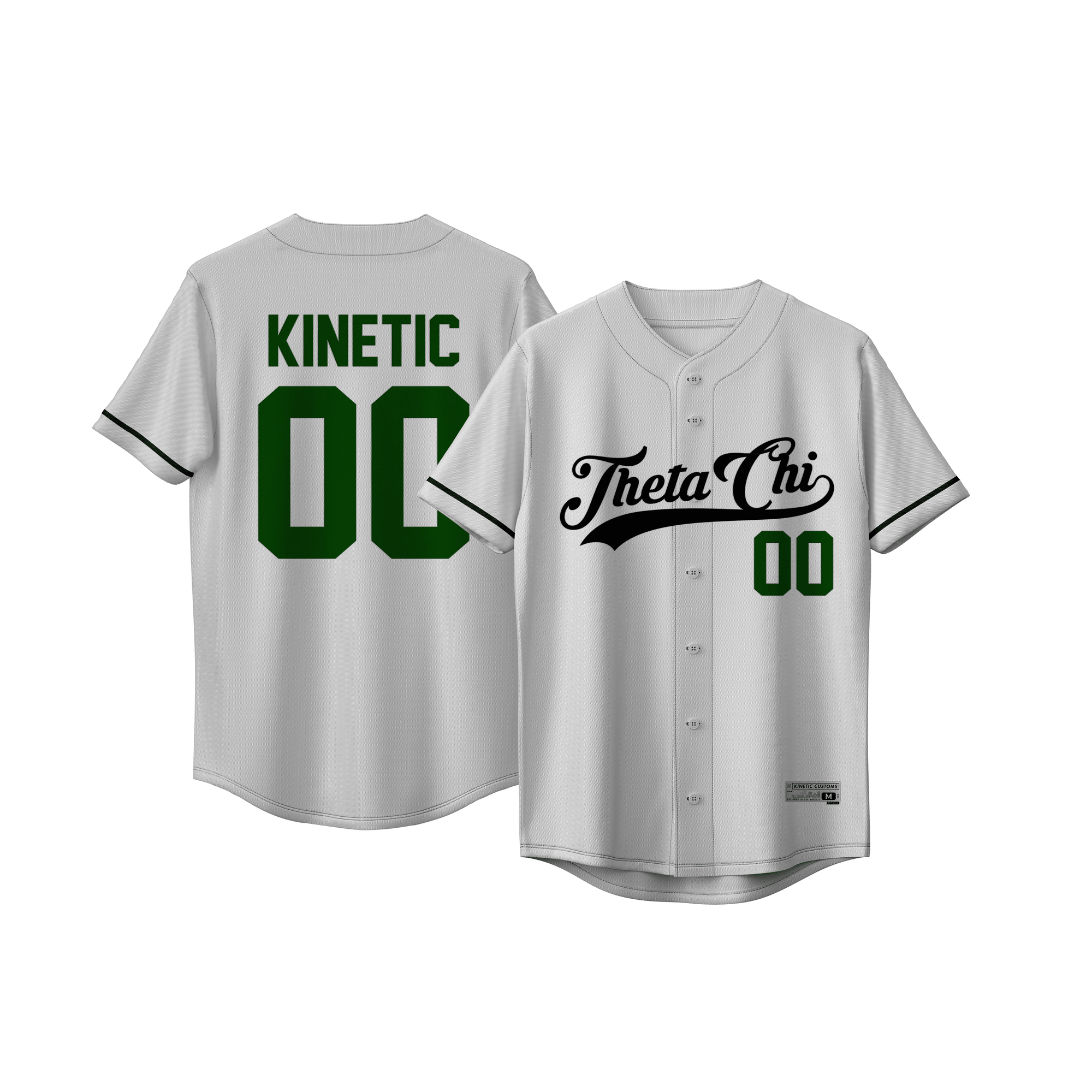 Theta Chi - Classic Ballpark Green Baseball Jersey