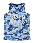 Zeta Psi - Blue Camo Basketball Jersey