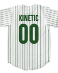 Phi Kappa Tau - Green Pinstripe Baseball Jersey