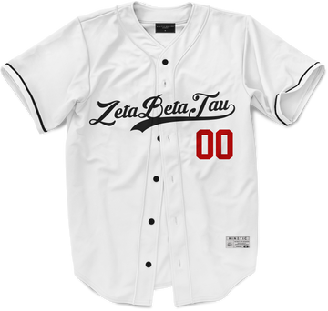 Zeta Phi Beta Pinstripe Baseball Jersey with Greek Letters (TW) -  EMBROIDERED WITH LIFETIME GUARANTEE