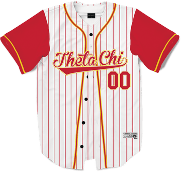 Theta Chi Personalized White Mesh Baseball Jersey – Theta Chi Official Store