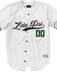 Zeta Psi - Classic Ballpark Green Baseball Jersey