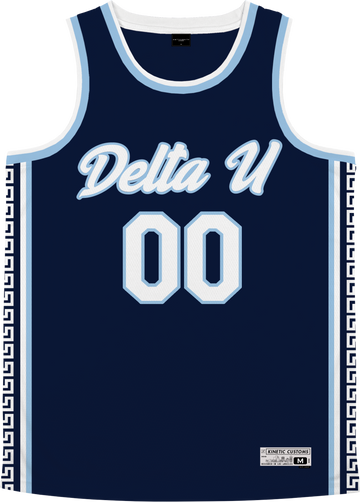 Delta Upsilon Black Basketball Jersey S / Delta Upsilon