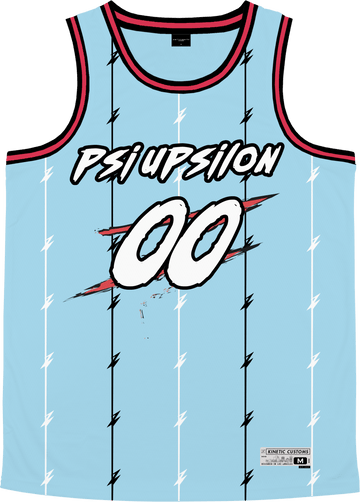 Psi Upsilon - Blue Cream Hockey Jersey – Kinetic Society LLC