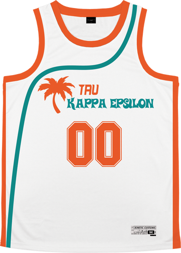 TKE Personalized White Mesh Baseball Jersey XL / Tau Kappa Epsilon