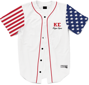 Kappa Sig Personalized White Mesh Baseball Jersey – Kappa