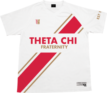 Theta Chi Personalized White Mesh Baseball Jersey XL