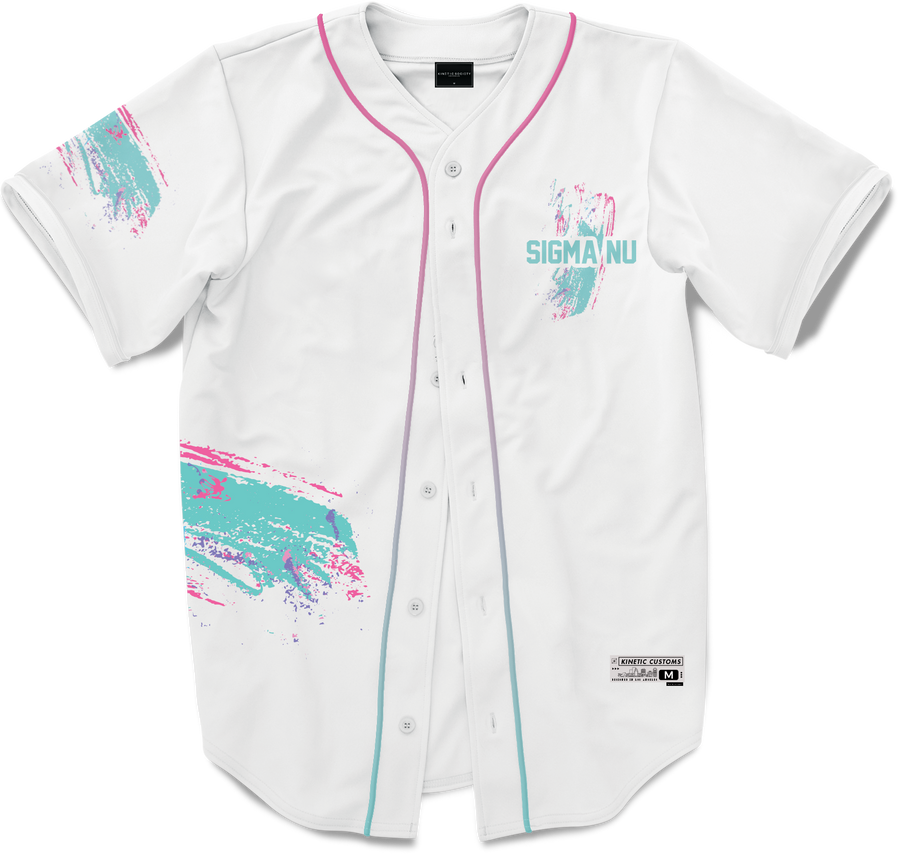 Sigma Nu - Miami Beach Splash Baseball Jersey – Kinetic Society LLC